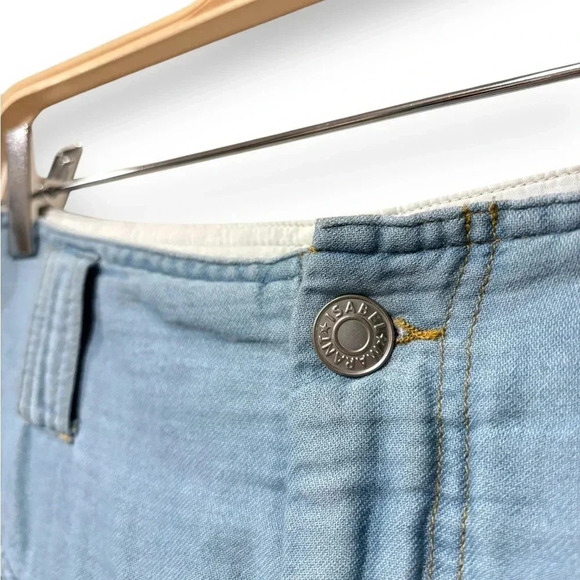 NWT Isabel Marant Kaori High Waist Gauze Cotton Linen Trousers Size 8 - Picture 6 of 10